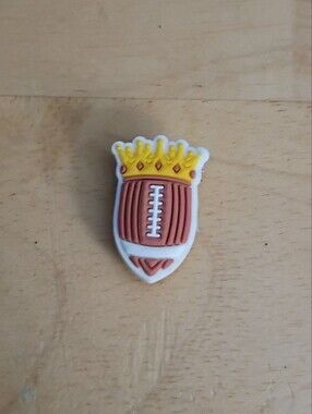 10 for $10 Jibbitz Croc Charms - Football Sports Ball w/ Crown 3 - Sports - New
